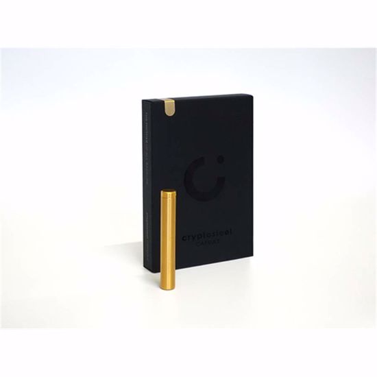 Fotografija izdelka Cryptosteel Capsule Spark Yellow, prazna kapsula, nerjaveče jeklo, rumena