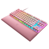 Fotografija izdelka Tipkovnica Razer Huntsman V2 Tenkeyless, linearna optična stikala, roza, US SLO g.