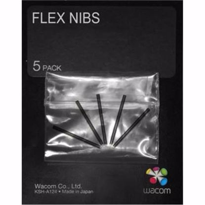 Fotografija izdelka Komplet upogljivih konic za pisala Wacom, Flex nibs, 5 kosov