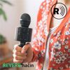 Fotografija izdelka FOREVER BMS-300 Mikrofon & Zvočnik, Bluetooth, USB, microSD, AUX-in, ECHO način, modulacija glasu, KARAOKE, črn