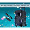 Fotografija izdelka MANTA SPK5033, Karaoke zvočni sistem, prenosni/voziček, vgrajena baterija, Bluetooth 5.0, USB/MP3/SD/RADIO FM, Disco LED lučke, TWS