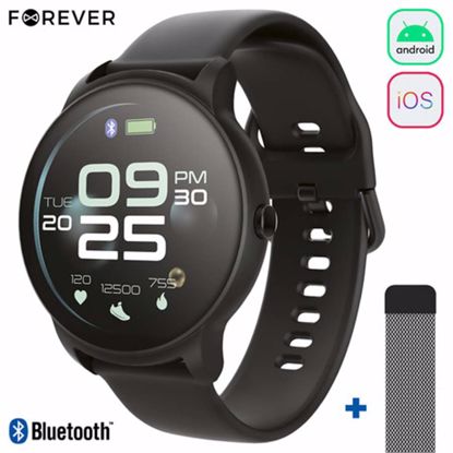 Fotografija izdelka FOREVER pametna ura ForeVive 2 SB-330, Bluetooth 5.0, Android+iOS, IP68, + dodaten pas, črna