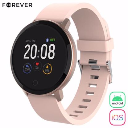 Fotografija izdelka FOREVER pametna ura ForeVive Lite SB-315, 1.3" (3,38cm) zaslon, Bluetooth 5.0, Android + iOS, aplikacija, IP67, roza zlata