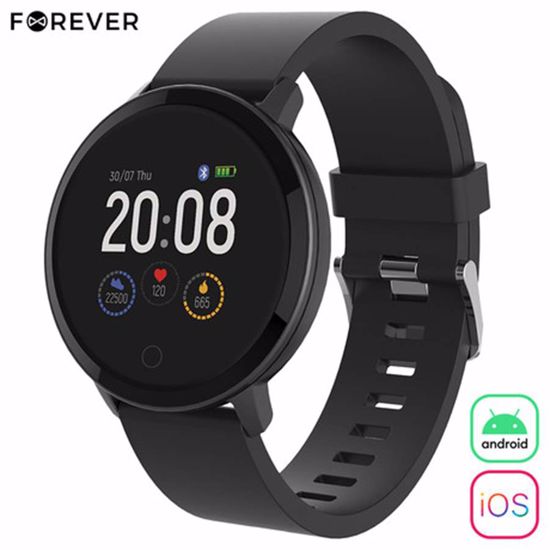 Fotografija izdelka FOREVER pametna ura ForeVive Lite SB-315, 1.3" (3,38cm) zaslon, Bluetooth 5.0, Android + iOS, aplikacija, IP67, črna