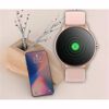 Fotografija izdelka Pametna ura FOREVER ForeVive 2 Slim SB-325, 1.22" zaslon, Bluetooth, Android + iOS, baterija, aplikacija, IP68, merjenje aktivnosti, analiza spanca, športni načini, roza zlata (Rose Gold)