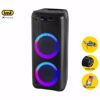 Fotografija izdelka TREVI XF 600 KB prenosni KARAOKE zvočnik, Bluetooth, 80W RMS, Equalizer, polnilna baterija, USB / microSD / AUX / MIC-in, črn