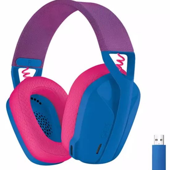 Fotografija izdelka LOGITECH G435 Wireless LightSpeed Gaming z mikrofonom modre slušalke