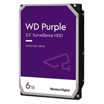 Fotografija izdelka WD Purple 6TB Surveillance 3,5" SATA3 256MB 5400rpm (WD64PURZ) trdi disk