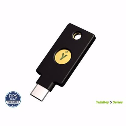 Fotografija izdelka Varnostni ključ Yubico YubiKey 5C NFC FIPS, USB-C, črn