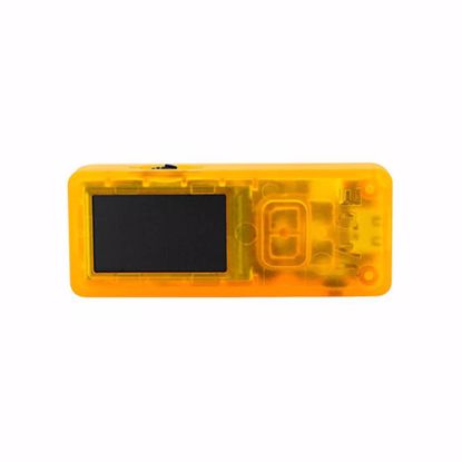Fotografija izdelka Blockstream JADE, denarnica za Bitcoin, transparentna oranžna