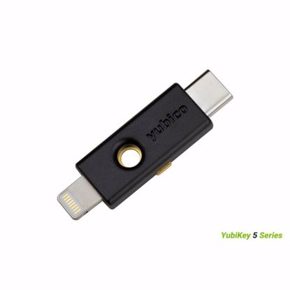 Fotografija izdelka Varnostni ključ Yubico YubiKey 5Ci, USB-C in Lightning, črn