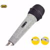 Fotografija izdelka TREVI EM 30 STAR žični mikrofon, XLR, JACK 6.3mm, 5m kabel, diamanti, kovinski