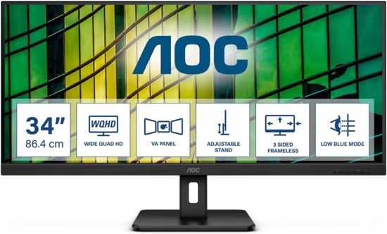 Fotografija izdelka AOC U34E2M 34" UltraWide VA monitor
