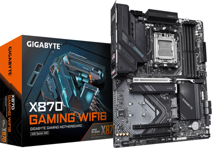 Fotografija izdelka GIGABYTE X870 GAMING WIFI6, DDR5, SATA3, USB4, DP, 2.5GbE, WiFi 6, AM5 ATX
