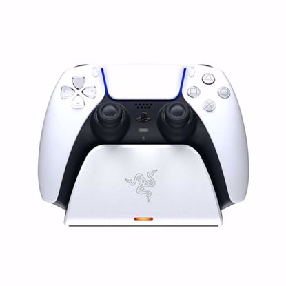 Fotografija izdelka Polnilec za igralni plošček Razer Quick Charging Stand za PlayStation 5, bel