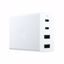 Fotografija izdelka Stenski polnilec Razer 4-port USB-C 130W GaN, 2x USB-C PD 100W, 2x USB-A, bel