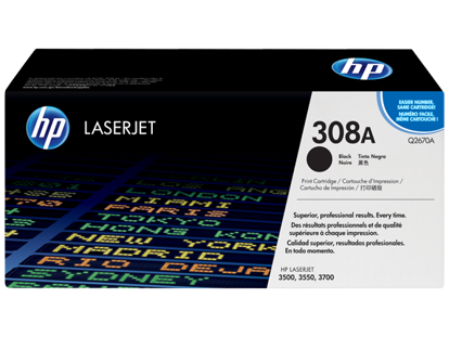 Fotografija izdelka Toner HP Q2670A 308A Črn Original