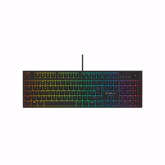 Fotografija izdelka Tipkovnica UVI PRIDE V2, optična clicky stikala, RGB, USB, SLO