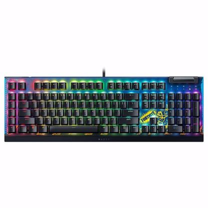 Fotografija izdelka Tipkovnica Razer BlackWidow V4 X, rumena stikala, Fortnite Edition, US