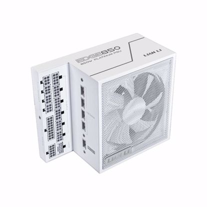 Fotografija izdelka Napajalnik ATX Lian Li EDGE 850W, 80 PLUS Platinum, 12VHPWR, Modularni, bel