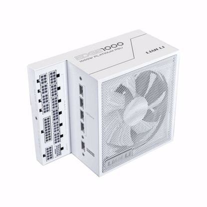 Fotografija izdelka Napajalnik ATX Lian Li EDGE 1000W, 80 PLUS Platinum, 12VHPWR, Modularni, bel