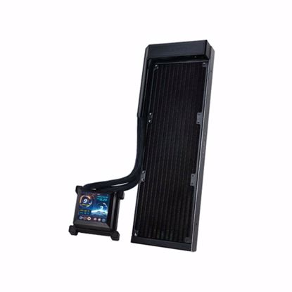 Fotografija izdelka Komplet za tekočinsko hlajenje AIO Liquid Cooler Lian Li HydroShift LCD 360 Fanless, črn