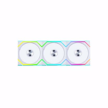 Fotografija izdelka Ventilator za ohišje Lian Li UNI FAN SL Wireless 120 Reverse Blade ARGB PWM 120mm, 3 Pack + Kontroler, bel