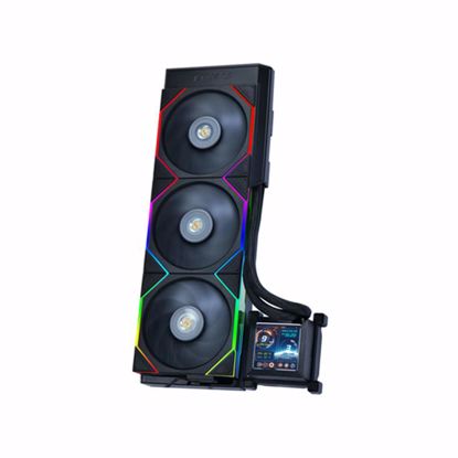 Fotografija izdelka Komplet za tekočinsko hlajenje AIO Liquid Cooler Lian Li HydroShift LCD 360TL, ARGB, črn