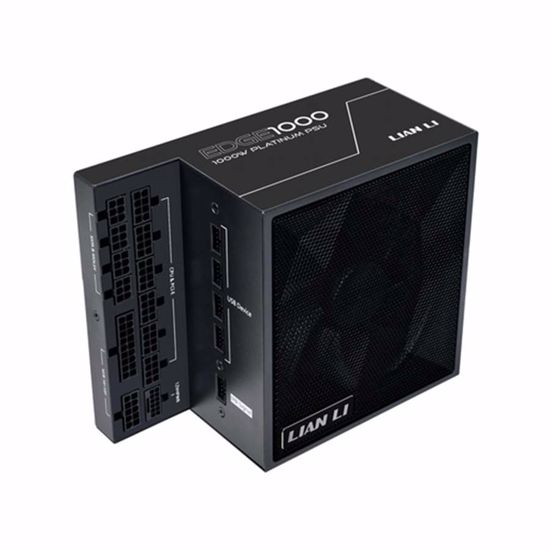 Fotografija izdelka Napajalnik ATX Lian Li EDGE 1000W, 80 PLUS Platinum, 12VHPWR, Modularni, črn