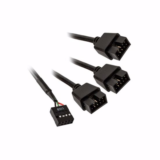 Fotografija izdelka Notranji pretvornik USB, 1x USB 2.0 v 3x USB 2.0, Lian Li