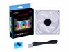 Fotografija izdelka Ventilator za ohišje Lian Li UNI FAN SL-INF 140 Reverse Blade, ARGB, PWM, 140mm, bel