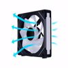Fotografija izdelka Ventilator za ohišje Lian Li UNI FAN SL-INF 140 Reverse Blade, ARGB, PWM, 140mm, črn