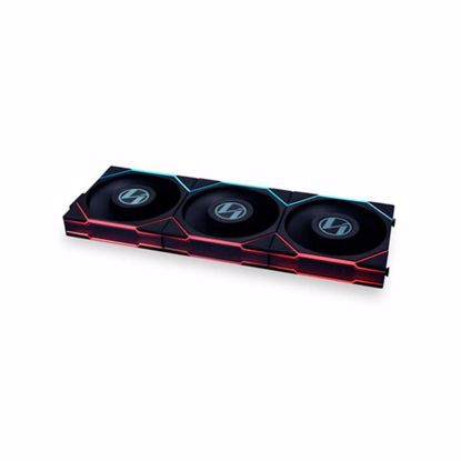 Fotografija izdelka Ventilator za ohišje Lian Li UNI FAN TL LCD 120, ARGB, PWM, 120mm, 3 Pack + Controller, črn