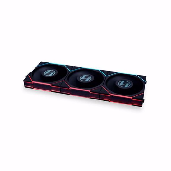 Fotografija izdelka Ventilator za ohišje Lian Li UNI FAN TL LCD 120, ARGB, PWM, 120mm, 3 Pack + Controller, črn