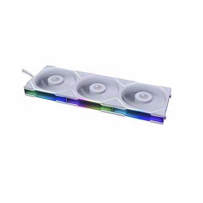 Fotografija izdelka Ventilator za ohišje Lian Li UNI FAN TL 120, ARGB, PWM, 120mm, 3 Pack + Controller, bel