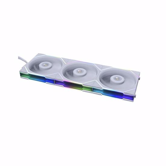Fotografija izdelka Ventilator za ohišje Lian Li UNI FAN TL 120, ARGB, PWM, 120mm, 3 Pack + Controller, bel
