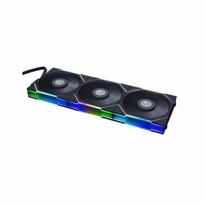 Fotografija izdelka Ventilator za ohišje Lian Li UNI FAN TL 120, ARGB, PWM, 120mm, 3 Pack + Controller, črn