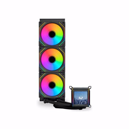 Fotografija izdelka Komplet za tekočinsko hlajenje AIO Liquid Cooler Lian Li GALAHAD II LCD 360 SL-Infinity, ARGB, črn