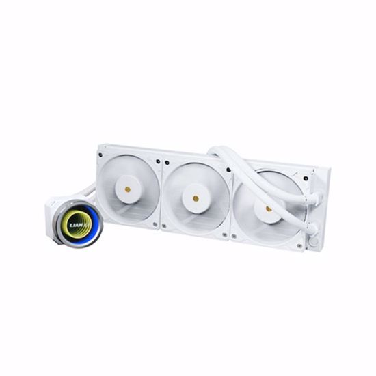Fotografija izdelka Komplet za tekočinsko hlajenje AIO Liquid Cooler Lian Li GALAHAD II Trinity 360 Performance, bel