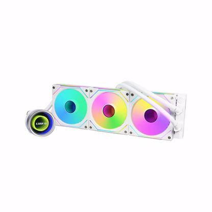 Fotografija izdelka Komplet za tekočinsko hlajenje AIO Liquid Cooler Lian Li GALAHAD II Trinity 360 SL-INF, ARGB, bel