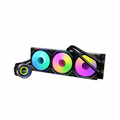 Fotografija izdelka Komplet za tekočinsko hlajenje AIO Liquid Cooler Lian Li GALAHAD II Trinity 360 SL-INF, ARGB, črn