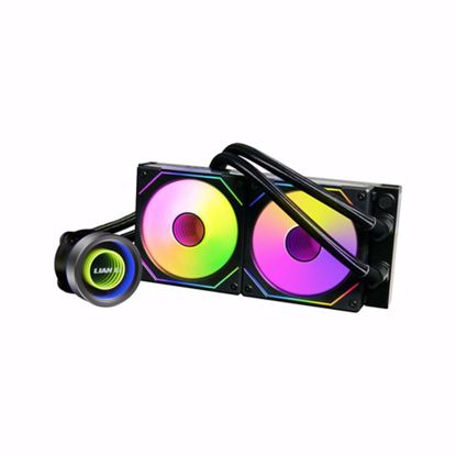 Fotografija izdelka Komplet za tekočinsko hlajenje AIO Liquid Cooler Lian Li GALAHAD II Trinity 240 SL-INF, ARGB, črn