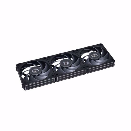 Fotografija izdelka Ventilator za ohišje Lian Li UNI FAN P28 PWM 120mm, 3 Pack + kontroler, črn