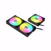 Fotografija izdelka Ventilator za ohišje Lian Li UNI FAN AL120 V2 RGB PWM 120mm, 3 Pack + kontroler , črn