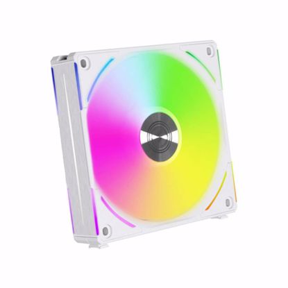 Fotografija izdelka Ventilator za ohišje Lian Li UNI FAN AL120 V2 RGB PWM 120mm, bel