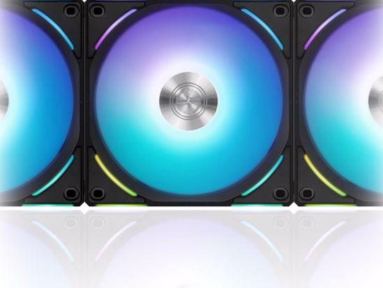 Fotografija izdelka Ventilator za ohišje Lian Li UNI FAN AL120 V2 RGB PWM 120mm, črn