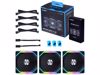 Fotografija izdelka Ventilator za ohišje Lian Li UNI FAN SL120 V2 RGB PWM 120mm, 3 Pack + kontroler, črn