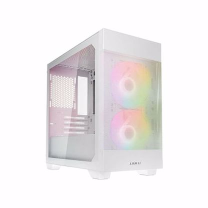 Fotografija izdelka Računalniško ohišje Lian Li LANCOOL 205M Mesh, Micro-ATX, kaljeno steklo, belo