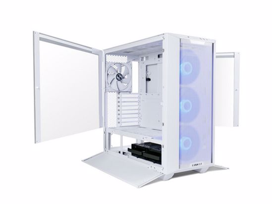 Fotografija izdelka Računalniško ohišje ATX Lian Li LANCOOL III Mesh RGB Midi-Tower, kaljeno steklo, belo