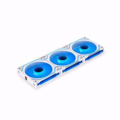Fotografija izdelka Ventilator za ohišje Lian Li UNI FAN SL-INFINITY 120 ARGB PWM 120mm, 3 Pack + kontroler, bel